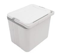 Cocoarm 15L Insulated Portable Cooler, EPS Hard Cooler Box 330x255x295mm, Long Temperature Retention, Easy Carry Handle, for Picnic Fishing Camping Family Use (White)