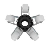 Cocoarm 17MM Pipe Sewer Camera Guide Wheel, Protective Cover with 5 Rollers for Above 100mm Pipeline Inspection Camera Stainless Steel Nylon Construction Stable Navigation Smooth