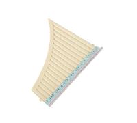 Cocoarm 18 Pipes C Key Pan Flute,ABS Traditional Wind Instrument with Mouthpiece,Easy to Carry,Safe Material,Choice of Gifts,Includes Cloth Bag for Students,Beginners,Music (Off White)