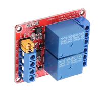 Cocoarm 2 Channel Relay Module, with Optocoupler Isolation High Low Level Adjustable Level for Arduino with 4 Fixed Screw Holes (5V)