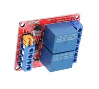 Cocoarm 2 Channel Relay Module, with Optocoupler Isolation High Low Level Adjustable Level for Arduino with 4 Fixed Screw Holes (24V)