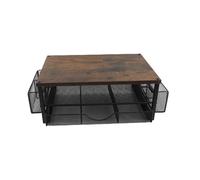 Cocoarm 2 Tier Computer Stand Riser, Laptop Stand with Drawer 2 Pen Holders Modern Minimalist Ergonomic Design for Office Home Workspace (Wood)