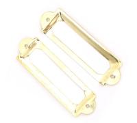 Cocoarm 20 Pcs Drawer Label Frame Antique Style Drawer Signs Shelf Tags for Wooden Boxes Jewelry Boxes Photo Albums with Screws Glue (Yellow)