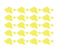 Cocoarm 20 Set Livestock Ear Tag PP Ear Label Yellow Identification Marker for Goats Sheep Cattle Pigs Farm Use Bright Color for Breeding Vaccination and Record Keeping (Large Size)