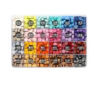 Cocoarm 200 Pieces Wax Seal Beads with Storage Box Sealing Wax for Seal Stamp 24 Color Assorted Beads for Cards Envelopes Wedding Invitations Letter Sealing Crafts (Colorful Macarone(About 600pcs))