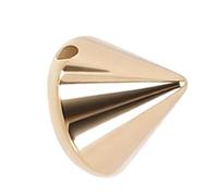 Cocoarm 200Pcs Spike Cone Studs, Plastic Rivets for Clothing Accessories, Perfect for Jackets, Bags, and Jewelry Crafts (Gold)