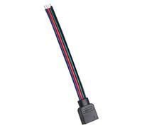 Cocoarm 20pcs 4 Pin LED Strip Connectors RGB LED Strip Light Cable Connectors 10cm Length for 5050/3528/3014 with Premium PVC Material Easy Installation No Soldering Needed (Bus line)