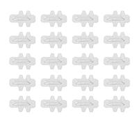 Cocoarm 20PCS Rabbits Cage Cards Galvanized Sheet Iron Pet Cage Cards 6 X 4.5cm for Door and Feeder Holder Fast Install Compact Design for Farming