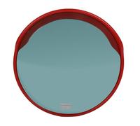 Cocoarm 24 Inch Convex Mirror PC Security Mirror with Adjustable Bracket 130 Degree Wide Angle View Impact Resistant for Parking Lot Driveway Garage (Outdoor Type (Column Pipe Diameter: 60-72mm)