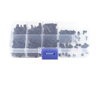 Cocoarm 250PCS Nylon PCB Standoff Screw Nut Assortment Kit, M2 M3 Male Female Hex Column Spacers with Smooth Surface and Clean Threads for Mounting Between Circuit Boards and (M2 single pass-C model)