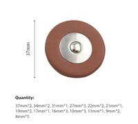 Cocoarm 28pcs Sax Leather Pads Replacement, 28 Pieces with Stylish Pattern Design, Made of Lambskin, for Soprano Saxophone