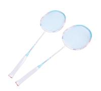 Cocoarm 2pcs Badminton Rackets, Carbon Composite Lightweight Racquets for Adults Training in Backyard Gym