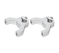 Cocoarm 2pcs Clamping Support Aluminum Tube Clamp Hub M4 Threaded Double Post 24mm Center Height for Robot Shaft Motor Aluminum Tube Bearing Mounting (3400-0032-0008)