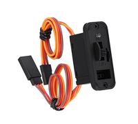 Cocoarm 2pcs JR Heavy Duty RC Switch, LED Power Switch with Charge Port for Servo ESC, Durable Material Low