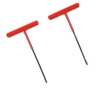 Cocoarm 2PCS Motorcycle Exhaust Spring Hook, Heavy Duty Steel with Rubber Grip T Handle for Dirt Bikes and Snowmobiles (Tire Repair Tool Valve Stem Hook)