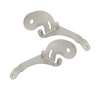 Cocoarm 2pcs Spotlight Mounting Bracket Stainless Steel Chrome Fog Lamp Bracket Left Right Adjustable Predrilled Replacement for Mini R50 R52 R53 2001 to 2006