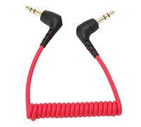 Cocoarm 3.5mm TRS Patch Cable, 3.5mm TRS to TRS Microphone Cable Noise Elimination Length Adjustable Microphone Patch Cable Replacement for for Rode SC2 Phone Connection