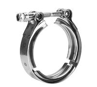 Cocoarm 3 Inch V Band Clamp Exhaust Band V Clamp Stainless Steel Turbo Exhaust With Good Welding And Physical Properties, Band Clamp 3 Ih Exhaust 3Ih Band Clamp Band 80Mm, 76Mm Clamp, Turbo Exhaust Cl