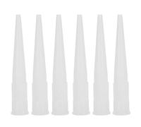 Cocoarm 30 Pieces Nozzle Nipple Set, Plastic Nozzle Kit with Suction Head, Female Thread Design for Better Grip Without Falling Off, Suitable for Silicone Sealant Presses
