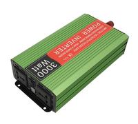 Cocoarm 3000W Solar Inverter Aluminum Alloy Power Converter DC12V to AC110V with Indicator Light Multi Protection for Car Home Solar Wind Power Use