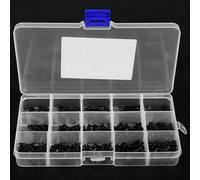 Cocoarm 300pcs, 180pcs Black Carbon Steel Countersunk Screw Nut Kit with Storage Box/Cover, Crafted From Carbon Steel, Enjoy a Firm and Connection That Is Resistant to Loosening, for All Your