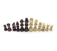 Cocoarm 32pc Wooden Chess Pieces Replacement International Chess Set Chessmen with Premium Wood Material Fits 40cm 15.7" Chess Board