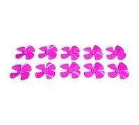 Cocoarm 4 Blades Propeller, ABS Plastic Boat Propeller 60mm 2mm Hole, 10pcs 4 Blade Replacement for Toy Boats RC Car Models Easy Install Compact Design (Rose Red)