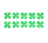 Cocoarm 4 Blades Propeller, ABS Plastic Boat Propeller 60mm 2mm Hole, 10pcs 4 Blade Replacement for Toy Boats RC Car Models Easy Install Compact Design (Green)
