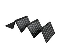 Cocoarm 4 Fold Solar Panel Folding Bag Portable Solar Charger 30W Monocrystalline Silicon Dual USB and 18V DC Output Foldable Charging Device for Hiking Camping Backpacking (50W)
