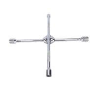 Cocoarm 4 Way Lug Wrench Cr Plated Steel Tire Lug Nut Wrench with 17mm 19mm 21mm 23mm Sockets Ergonomic Cross Design for Cars Trucks SUVs RVs Wheel Change Repair
