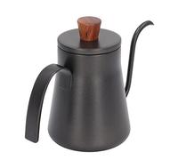 Cocoarm 400ml Coffee Drip Kettle Stainless Steel Pour Over Coffee Pot with Walnut Handle and Lid Thin Mouth Pot for Hand Drip Brewing Home Use