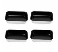 Cocoarm 4PCS Mini Loaf Pans, Nonstick Aluminum Baking Pans for Bread, with Deep Rectangular Cavity for Banana Bread, Tiramisu, Tart, Cheesecake