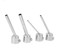 Cocoarm 4Pcs Oblique Nozzle Aluminum Alloy Lengthened 850 Oblique Nozzle 3mm 5mm 8mm 10mm with Locking Screw for Hot Air Gun Soldering Station 850 852 852D 950