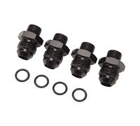 Cocoarm 4Pcs ORB Male Fitting Aluminum Alloy ORB Male Adapter 1500 PSI 37 Degree Flare O Ring Seal for Fuel Rail Oil Cooler Fuel Pump Regulator Filter (6AN-8AN)