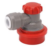 Cocoarm 5 16 Inch Double Tight Push in Quick Connector Ball Lock Quick Disconnect Plastic PP Adapter for 8mm OD EVA Barrier Tubing Compact Keg Stacking Air Inlet (Red Gas)