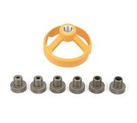Cocoarm 5,6,7,8,9,10mm Woodworking Tool Drill Punch Guides Locator Vertical Drilling Fixture, Drill Vertical Fixture, with Firm Structure and Light Weight, Easy Drilling for Various (Yellow)
