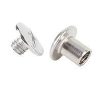 Cocoarm 50 Stainless Steel M4 Flat Head Rivet Screws Set, 5x6x9.5mm, Durable Material, Accurate Connections, Easy to Use, Convenient Packaging, Versatile Applications, Enhancing Project