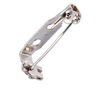 Cocoarm 50Pcs Bar Pins, Iron Brooch Lock Back Safety Catch Clasp Pins, Secure Lock for DIY Craft 20mm 25mm 32mm 38mm for Children and Adults (20mm)