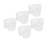 Cocoarm 50Pcs Plastic Candle Mold Transparent Candle Making Mold Set Heat Resistant Container for DIY Wax Melt and Homemade Craft Projects (Plastic Heart)