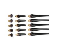 Cocoarm 57Y02 Long, 57Y03 Medium, 57Y04 Short Back Caps for WP-17/18/26 Tig Welding Torch, with 3 Size Options (15pcs57Y02 57Y03 57Y04)