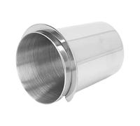 Cocoarm 58mm Coffee Dosing Cup Stainless Steel Coffee Powder Feeder Cup 120ml Brushed Interior Frosted Easy Rinse for Italian Handle Commercial Machines (Silver)