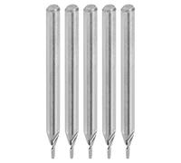 Cocoarm 5pcs CNC End Mill Tungsten Steel Router Bit Milling Cutter 1mm Bit 3.175mm Shank 39mm Length Mirror Polished for CNC Engraving Machine Woodworking Acrylic Cutting