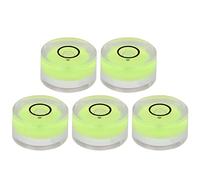 Cocoarm 5pcs Mini Round Level Bubble Measuring Tool for Balance Scale, Clear ABS and Acrylic, Accurate Calibration for Cameras and Scales