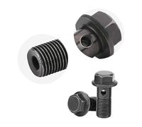 Cocoarm 5pcs Motorcycle Banjo Screw/Fastener Set with Washers Iron M10 X 1.25mm Brake Caliper Master Cylinder for Motorcycles (M10×1mm)