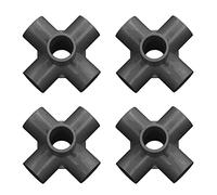 Cocoarm 6 Way Elbow Fittings PVC Pipe Connectors 10PCS 20mm Inner Diameter 90 Degree Corner Joints for Water Pipes Furniture Greenhouse Tent with High Gloss Impact (Black)