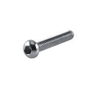 Cocoarm 600pcs M2 304 Stainless Steel Hex Socket Screws Bolts Nuts and Washers Assortment Kit with Hex Nuts Flat Washers Spring Washers for Home Office Appliances Machinery (B: Button head)