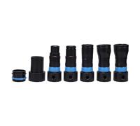 Cocoarm 7-Piece Vacuum Hose Expansion Adapters, 1-1/4 Inch Compatible | Rotating Clip Reduces Kinks, Exhaust Valve Controls Suction, Quick-release Connectors for Woodworking Tools