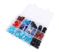 Cocoarm 77 Pcs Car AC Caps, Plastic Air Conditioning Valve Core Covers, R134a R12 High Low Pressure Port Caps for Most Car Models