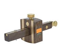 Cocoarm 8in Mortice Gauge Woodworking Wood Mark Scraper Scriber Ebony Material Carpenter Woodworking Scriber, Dual Pin, Brass Slideway, for Drawing Straight Lines on Wood