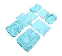 Cocoarm 8Pcs Luggage Packing Bags Oxford Cloth Travel Packing Cubes Foldable Storage Set with Zipper Handles for Business Trip Vacation Suitcase Organization